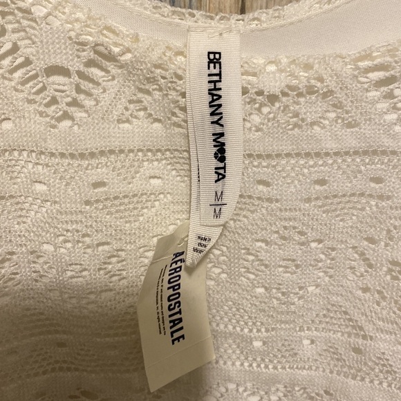 BETHANY MOTA | white Lace overlay Romper | NWT | Size M - Picture 5 of 11